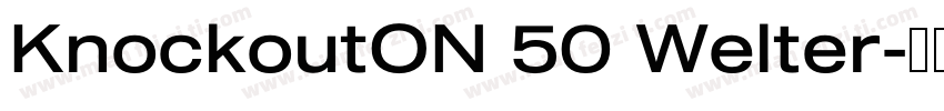 KnockoutON 50 Welter字体转换